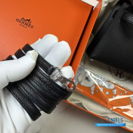 QC Hermes Goatskin Kelly 20 (Mini Black)