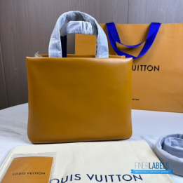 QC LV Mini Shopper Tote in Saffron Yellow
