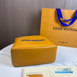 QC LV Mini Shopper Tote in Saffron Yellow