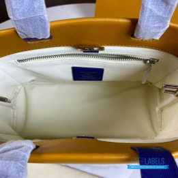 QC LV Mini Shopper Tote in Saffron Yellow