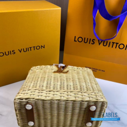 QC LV Capucines BB Rattan Bag