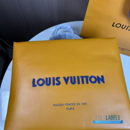 QC LV MM Shopper Tote in Saffron Yellow