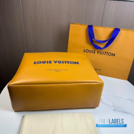 QC LV MM Shopper Tote in Saffron Yellow