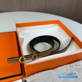 QC Hermès Heritage reversible leather belt
