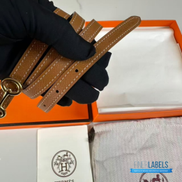 QC Hermès Heritage reversible leather belt