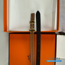 QC Hermès Heritage reversible leather belt