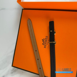 QC Hermès Heritage reversible leather belt
