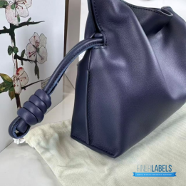 QC Loewe Mini Flamenco Clutch in Nappa Calfskin in the color Abyss Blue