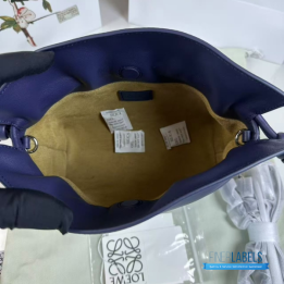QC Loewe Mini Flamenco Clutch in Nappa Calfskin in the color Abyss Blue