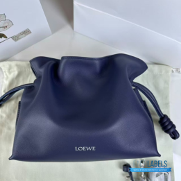 QC Loewe Mini Flamenco Clutch in Nappa Calfskin in the color Abyss Blue