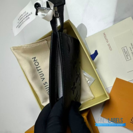QC LV Monogram Shadow leather card holder