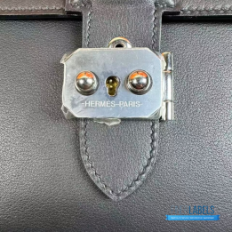 QC Hermès Sac à Dépêches 21 Bag (Black)