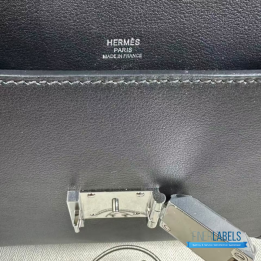 QC Hermès Sac à Dépêches 21 Bag (Black)